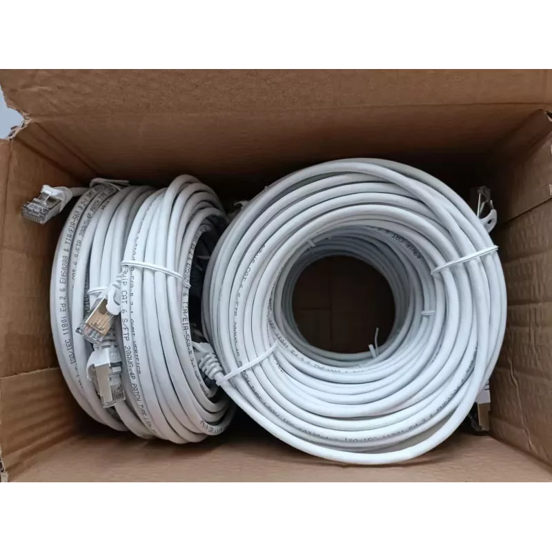 Equip Cat.6 S/FTP patchkabel, 10,0 m, wit, 9 stuks/set