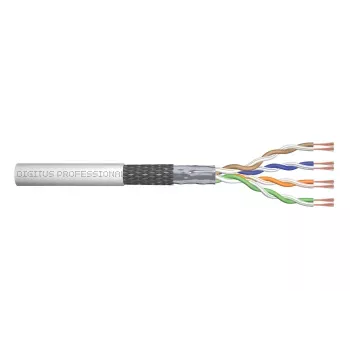 DIGITUS installatiekabel - Cat 5e - SF/UTP - AWG 26/7 - 100m - grijs