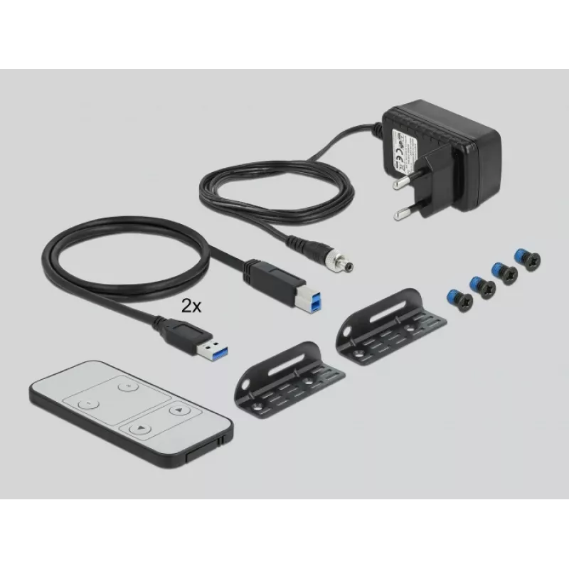 DELOCK DisplayPort 1.4 KVM-switch 8K 30Hz USB 3.0 + audio