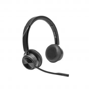 HP Poly Savi 7420 Office stereo DECT 1880-1900 MHz headset, draadloos, kantoor/callcenter, 20 - 20000 Hz, 160 g, headset, zwart