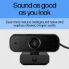 HP 435 FHD webcam (77B10AA), 2 MP, 1920 x 1080, 30 fps, USB-A 2.0, autofocus, privacyklep, dubbele microfoons, zwart