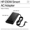 HP 230 W Smart netadapter (AQ9X8AA) voor laptops, voor binnengebruik, 115 V ingang, 4,5 mm, EU-stekker, zwart