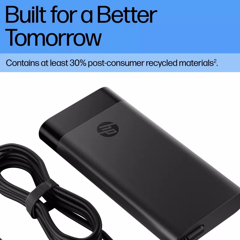 HP 230 W Smart netadapter (AQ9X8AA) voor laptops, voor binnengebruik, 115 V ingang, 4,5 mm, EU-stekker, zwart