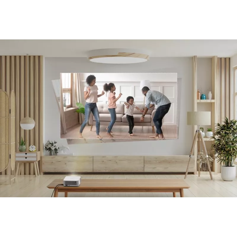 Optoma ML1080ST draagbare short-throw laser-DLP-projector, Full HD 1920x1080, 1200 lm, USB-C, IPX5, wit