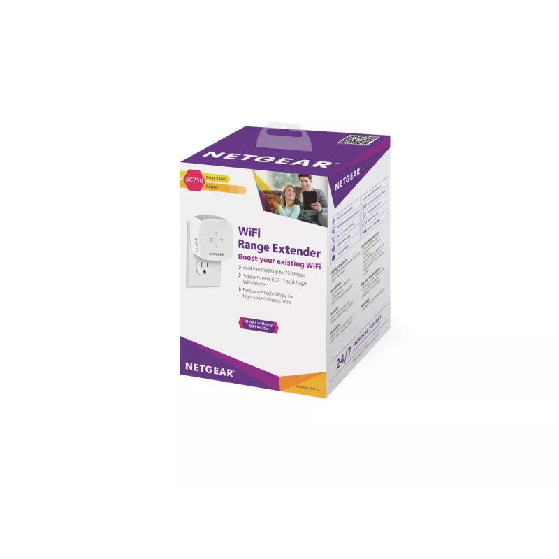 NETGEAR EX3110 netwerkzender/-ontvanger wit 10, 100, 300 Mbit/s