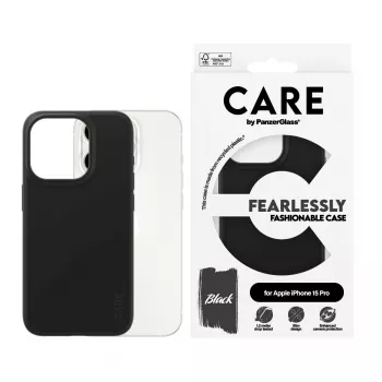 PanzerGlass CARE™ by ® Case zwart iPhone 15 Pro