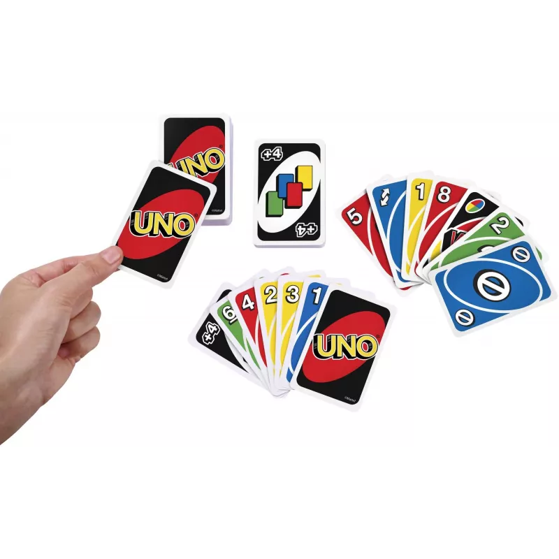 UNO kaartspel afleggen