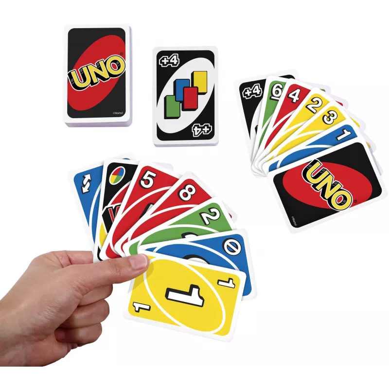 UNO kaartspel afleggen