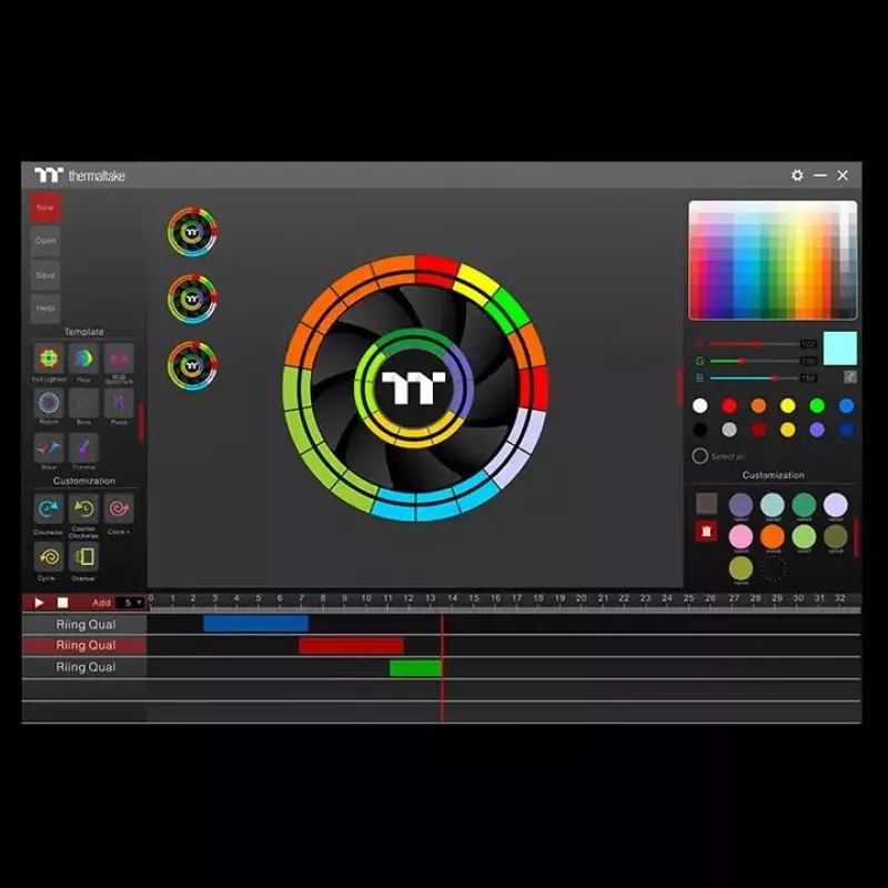 Ventilator Thermaltake Riing Quad 12 RGB
