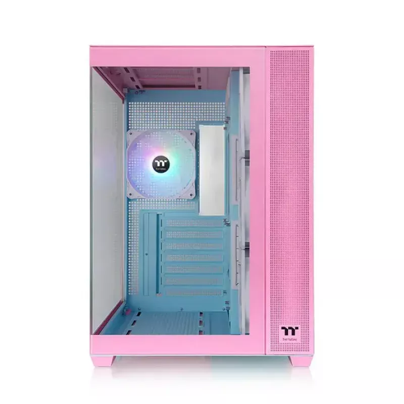 Thermaltake View 380 TG ARGB Midi Tower pc-behuizing, roze (Bubble Pink)