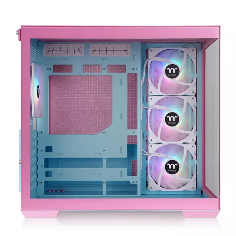 Thermaltake View 380 TG ARGB Midi Tower pc-behuizing, roze (Bubble Pink)
