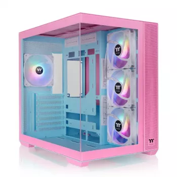 Thermaltake View 380 TG ARGB Midi Tower pc-behuizing, roze (Bubble Pink)