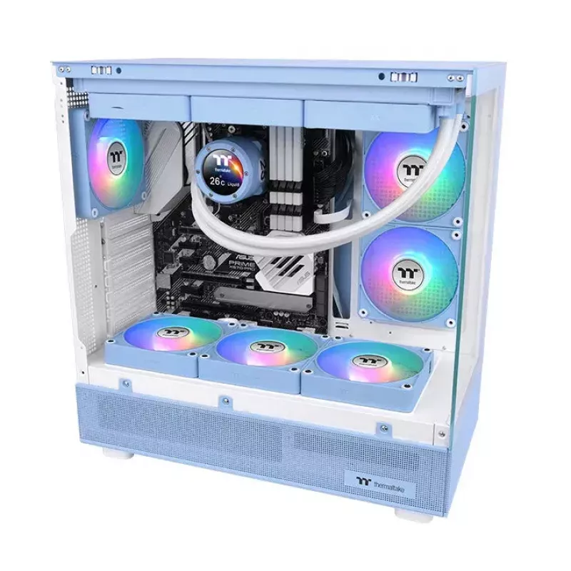 Ventilator Thermaltake CT120 EX Reverse ARGB Sync PC-ventilator Hydrangea Blauw