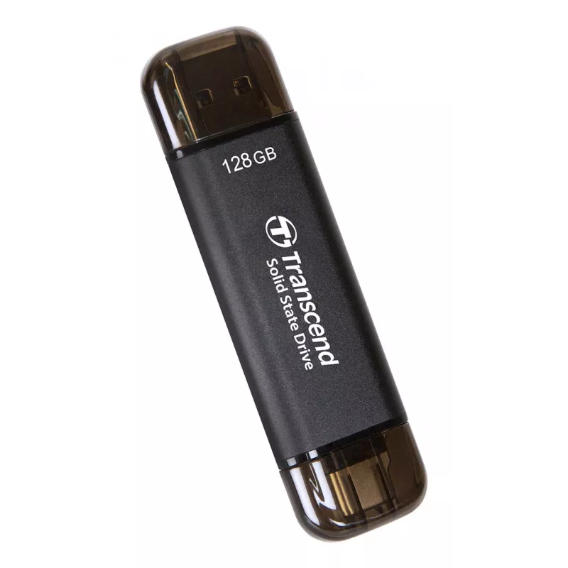 TRANSCEND Esd310c - 128GB draagbare SSD - USB Type-A / USB Type-C