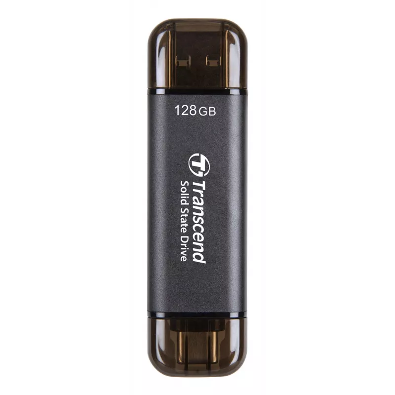 TRANSCEND Esd310c - 128GB draagbare SSD - USB Type-A / USB Type-C
