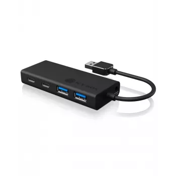 ICY BOX IB-HUB1426-U3 USB 3.2 Gen 1 (3.1 Gen 1) Type-A 5000 Mbit/s Zwart