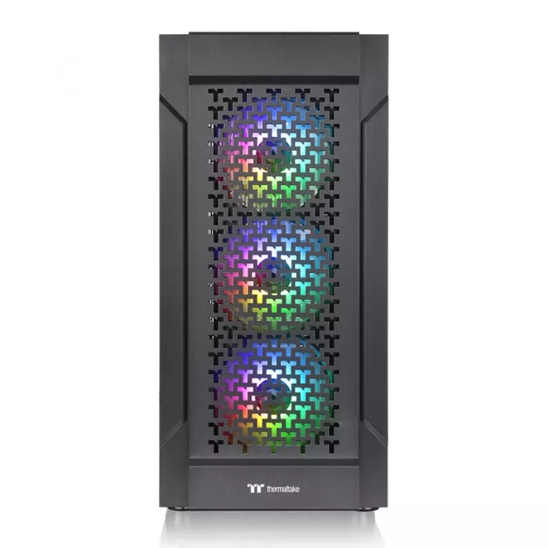THERMALTAKE Chassis Mid Tower - Versa T27 TG ARGB - Zwart