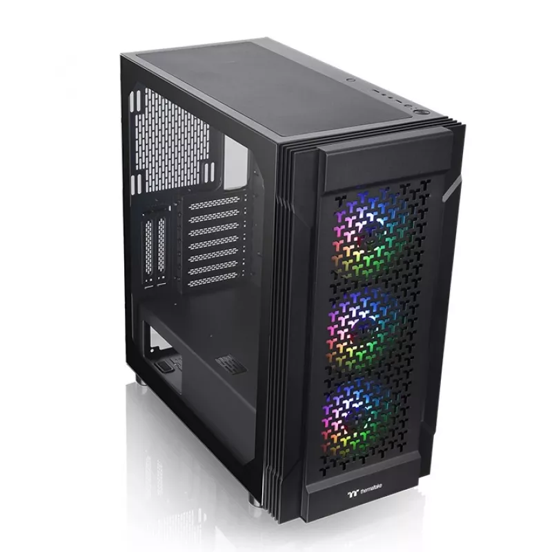 THERMALTAKE Chassis Mid Tower - Versa T27 TG ARGB - Zwart