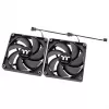 THERMALTAKE PC-ventilator - CT120 - 12 cm - Zwart - 2-pack