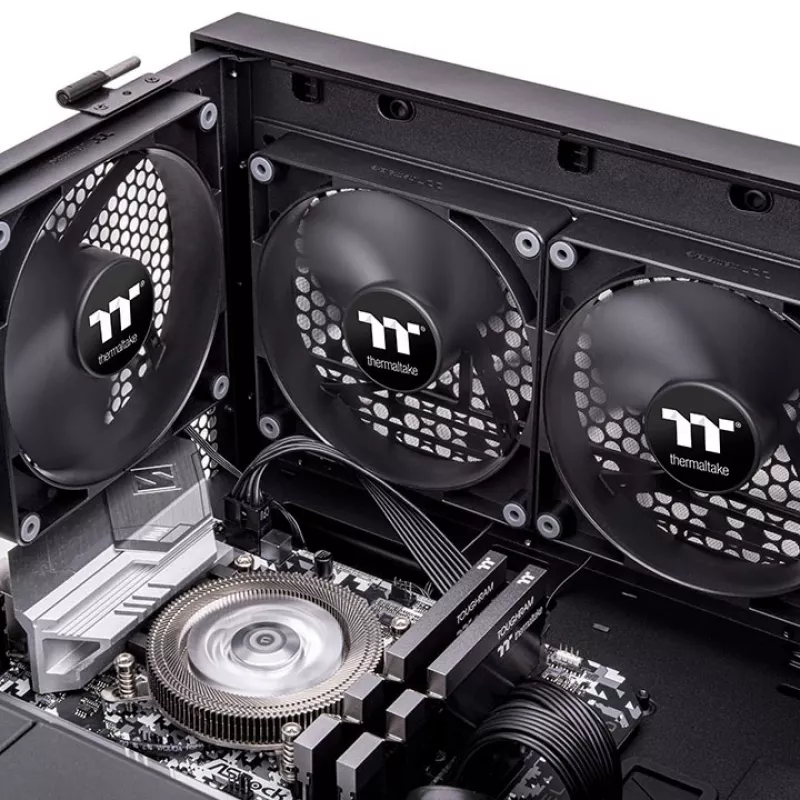 THERMALTAKE PC-ventilator - CT120 - 12 cm - Zwart - 2-pack