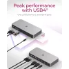 ICY BOX 10-in-1 USB4 Type-C Dockingstation met dubbele video-uitgang