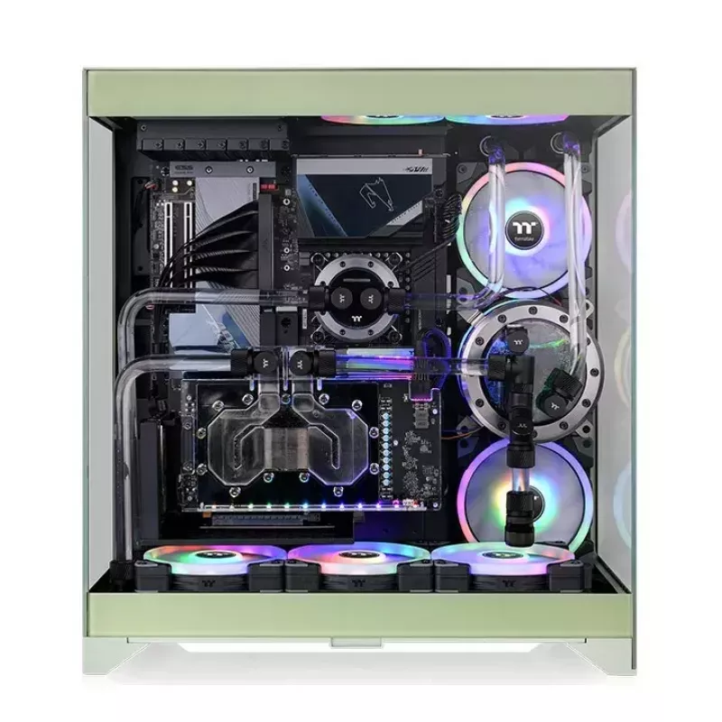 PC-behuizing Thermaltake CTE E550 TG Midi Tower groen