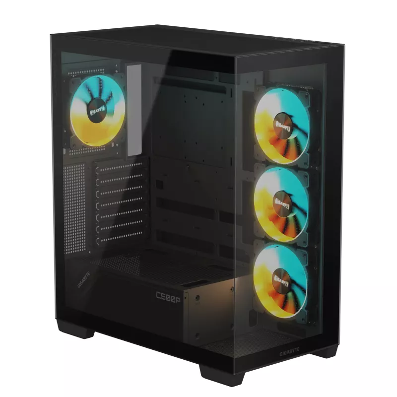 GIGABYTE C500 PANORAMIC STEALTH Midi Tower zwart