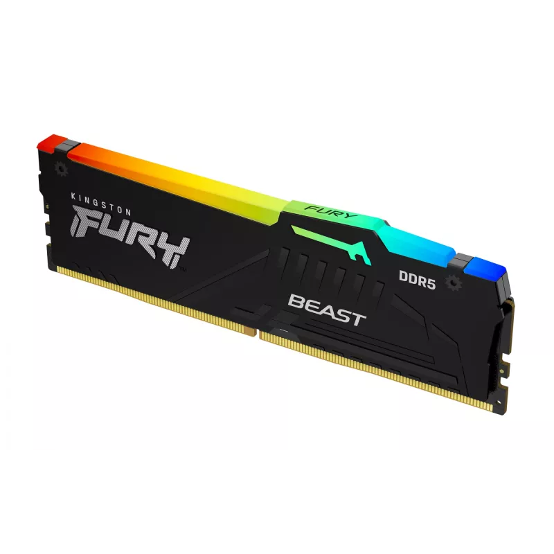 Kingston Technology FURY Beast 128GB 5200MT/s DDR5 CL40 DIMM (kit van 4) RGB XMP