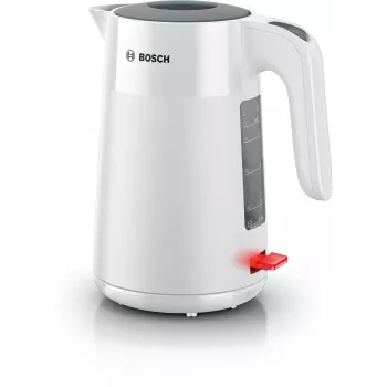 Bosch TWK2M161 waterkoker, 1,7 l, 2400 W, wit, kunststof behuizing, 360°-basis