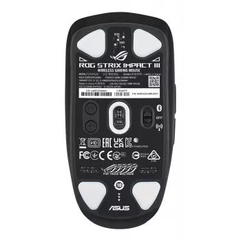 ASUS ROG Strix Impact III Wireless muis gaming dubbelhandig RF draadloos + Bluetooth optisch 36000 DPI