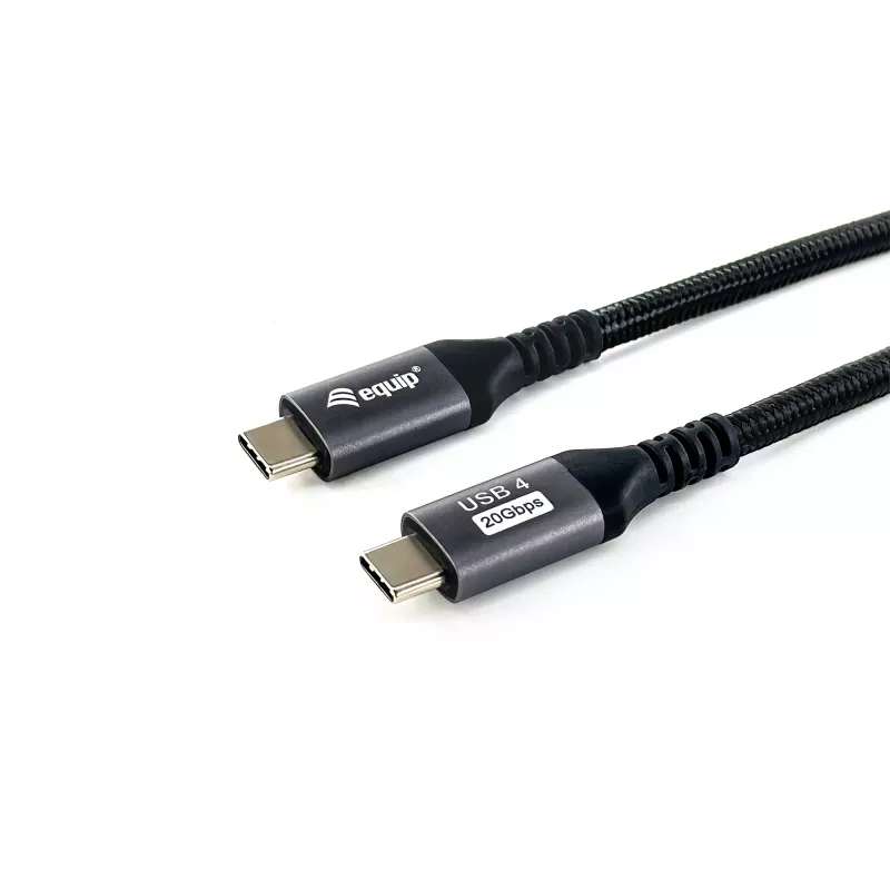 Equip USB4 Gen 2x2 C naar C kabel, M/M, 2,0m, 4K/60Hz, 20 Gbit/s, PD 100W