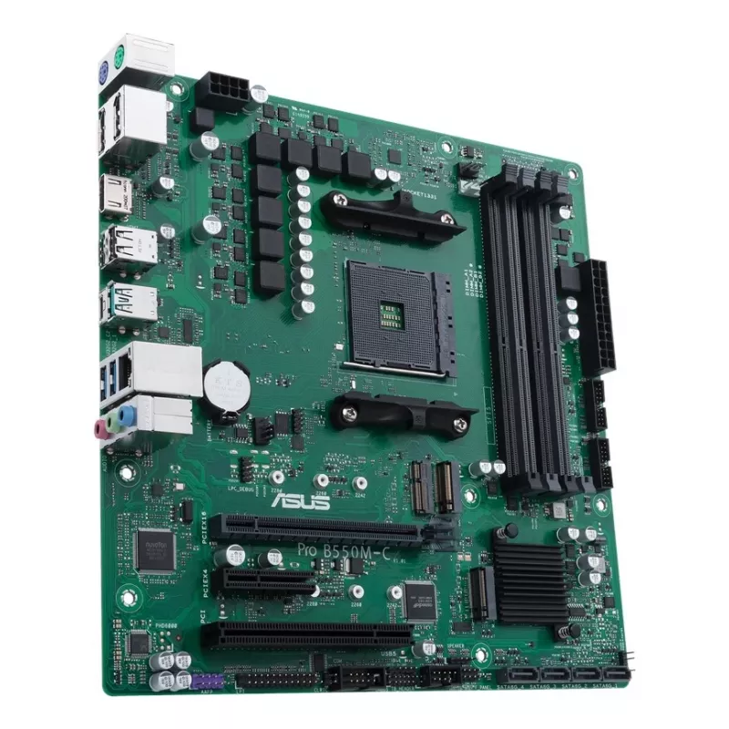Moederbord ASUS PRO B550M-C/CSM AMD B550 socket AM4 micro ATX