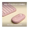 Logitech Pebble 2 Combo draadloze toetsenbord muis roze QWERTY