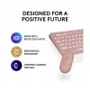 Logitech Pebble 2 Combo draadloze toetsenbord muis roze QWERTY