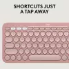 Logitech Pebble 2 Combo draadloze toetsenbord muis roze QWERTY