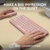 Logitech Pebble 2 Combo draadloze toetsenbord muis roze QWERTY