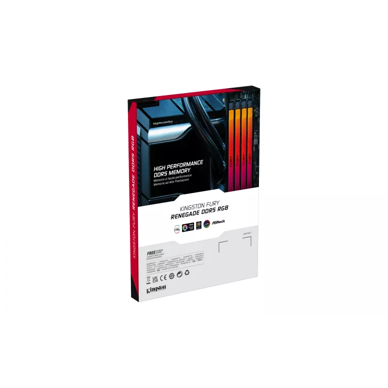 Kingston Technology FURY 32GB 6400MT/s DDR5 CL32 DIMM (kit van 2) Renegade RGB