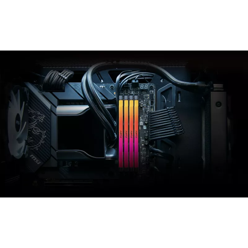 Kingston Technology FURY 32GB 6400MT/s DDR5 CL32 DIMM (kit van 2) Renegade RGB