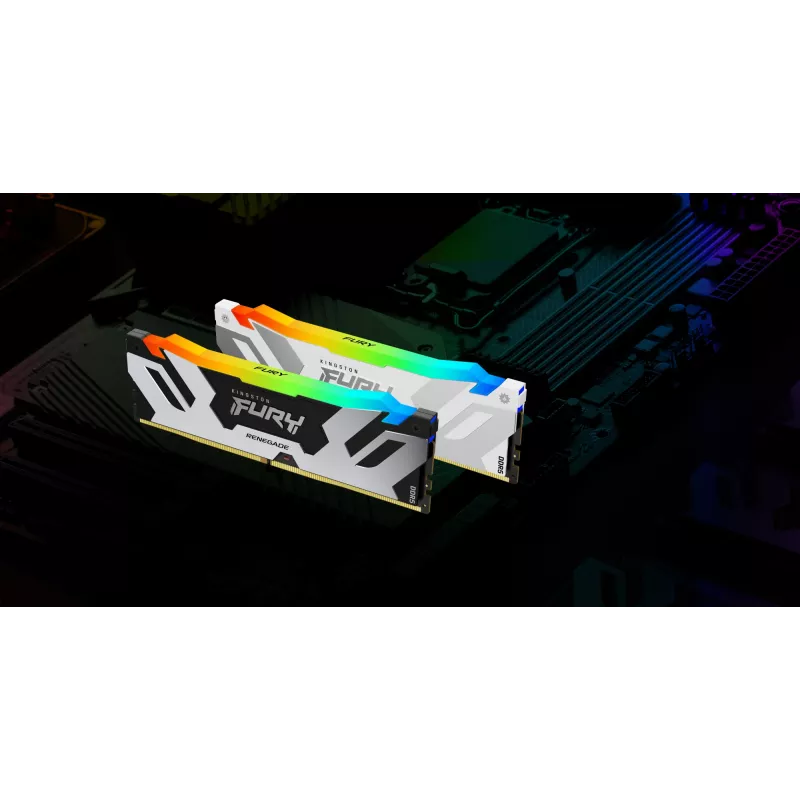 Kingston Technology FURY 64GB 6400MT/s DDR5 CL32 DIMM (kit van 2) Renegade RGB wit XMP
