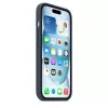 Hoesje Apple iPhone 15 siliconen hoes met MagSafe Storm Blue