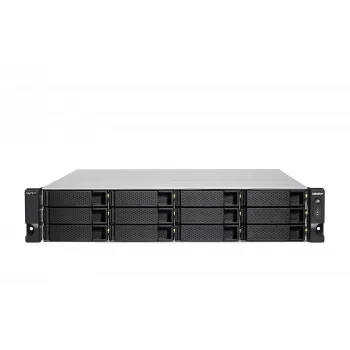 QNAP TS-H1886XU-RP-R2 NAS rack (3U) Intel® Xeon® D D-1622 32 GB DDR4 0 TB QuTS hero Black, grijs