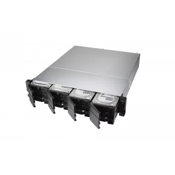 QNAP TS-H1886XU-RP-R2 NAS rack (3U) Intel® Xeon® D D-1622 32 GB DDR4 0 TB QuTS hero Black, grijs