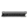 DIGITUS patchpanel CAT6A afgeschermd, 8-poorts 1/2U, 10-inch rackmontage, zwart RAL 9005