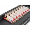 DIGITUS patchpanel CAT6A afgeschermd, 8-poorts 1/2U, 10-inch rackmontage, zwart RAL 9005