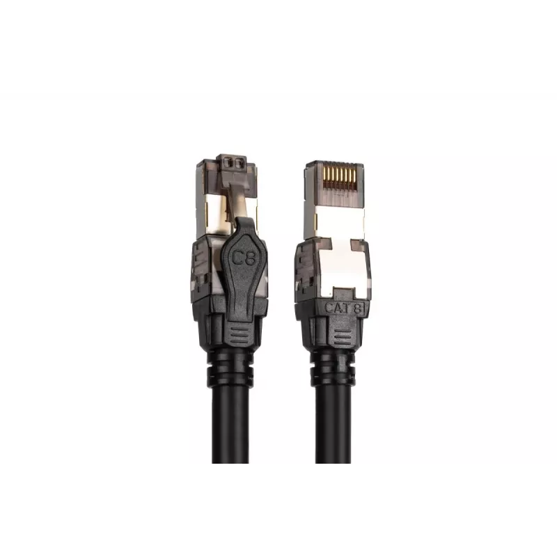 DIGITUS patchkabel - Cat. 8.1 - S/FTP - AWG 24/7 - 1m - zwart
