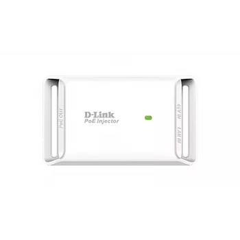 D-Link 15,4 W Gigabit PoE-injector, Gigabit Ethernet, 10,100,1000 Mbit/s, 10/100/1000, IEEE 802.3, IEEE 802.3ab, IEEE 802.3af, IEEE 802.3u, wit, 100 m