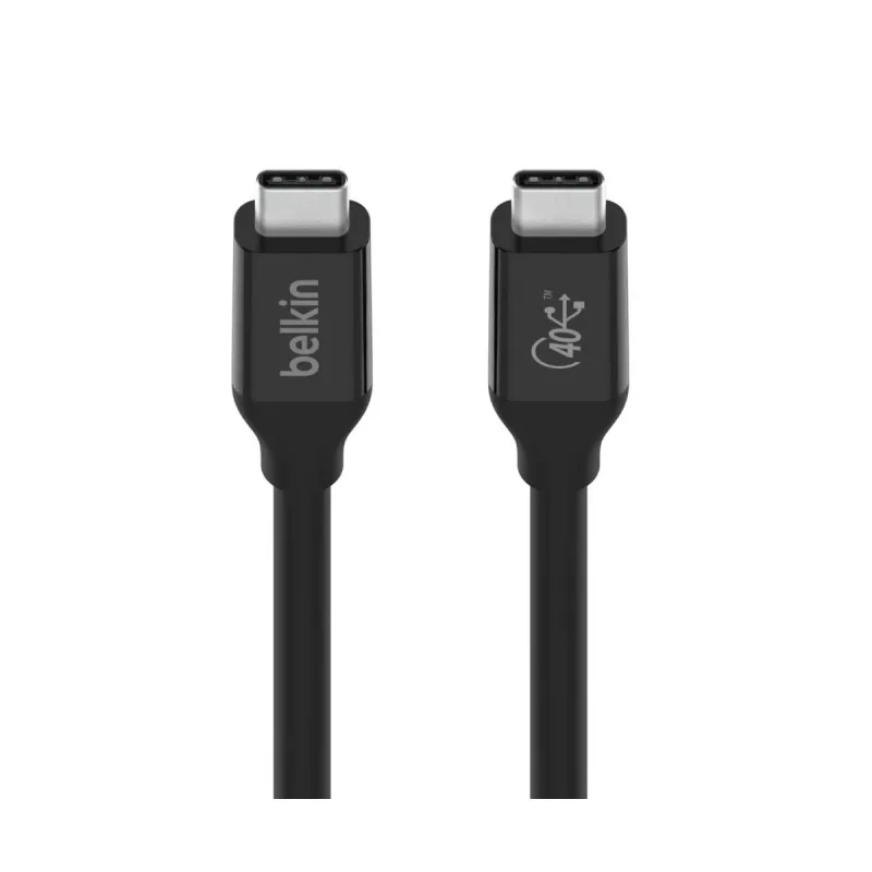 BELKIN USB4-kabel USB-C / USB-C 40 Gbit/s 100 W 0,8 m zwart