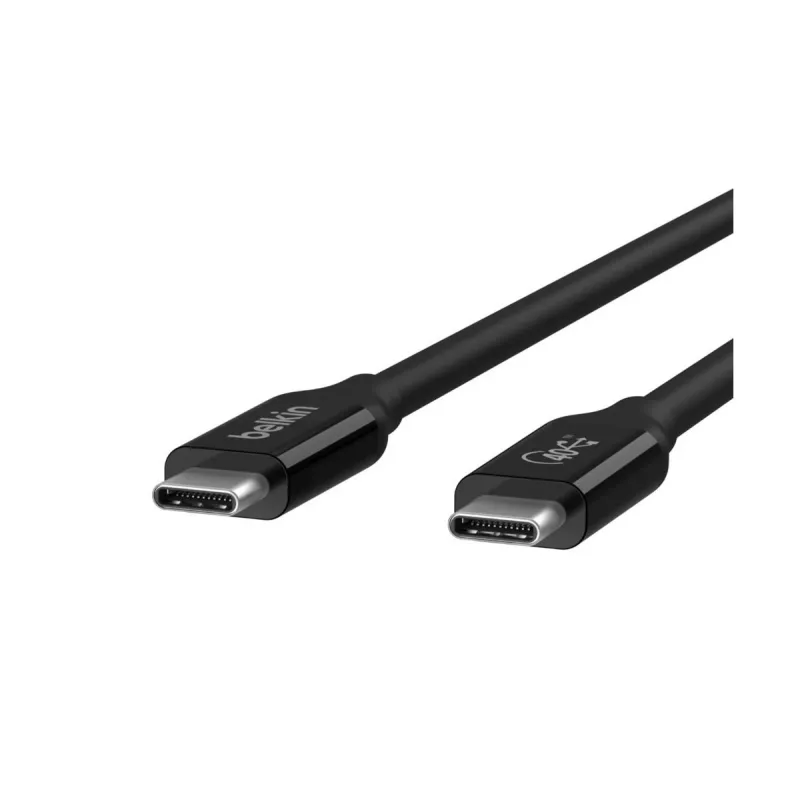 BELKIN USB4-kabel USB-C / USB-C 40 Gbit/s 100 W 0,8 m zwart