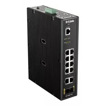 D-Link 12-poorts L2 industriële smart managed switch met 10 x 1GBaseT(X) & 2 x SFP