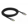 DELOCK Ultra High Speed HDMI-kabel - A stekker / A stekker - 48 Gbps 8K 60 Hz - 3 m - grijs